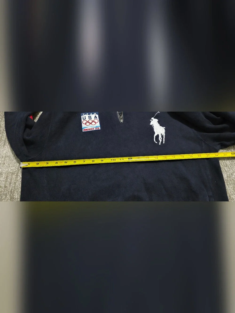 Polo Ralph Lauren 2010 Vancouver Olympics Team USA 1/4 Zip Cotton Sweater Medium